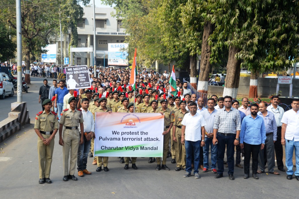 Silent march protest in respect of our brave soldiers on 18th February,2019.
